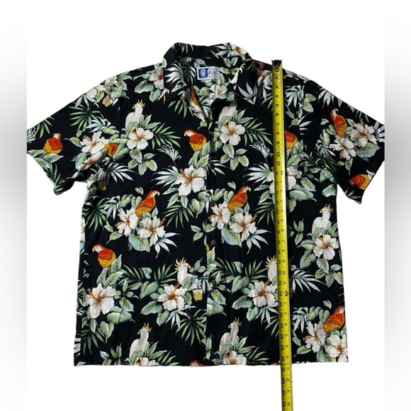 RJC Men’s XXL Hawaiian Shirt Button down Aloha Parrots USA Made Hawaii - Picture 3 of 5
